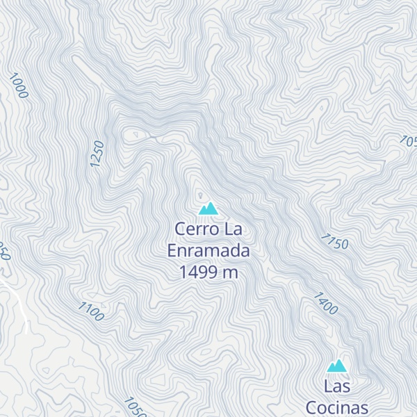 Map of Cerro La Enramada
