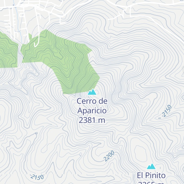 Map of Cerro de Aparicio