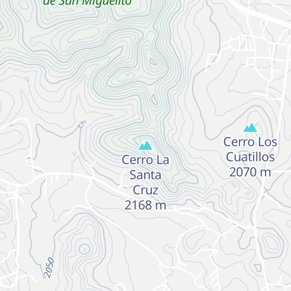 Map of Cerro La Santa Cruz