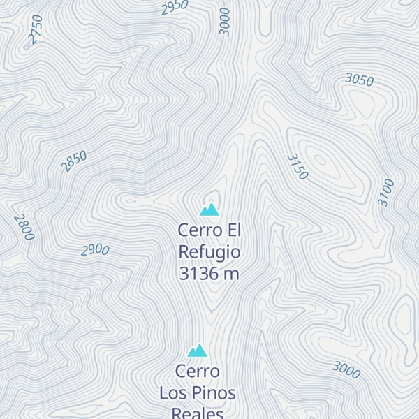 Map of Cerro El Refugio
