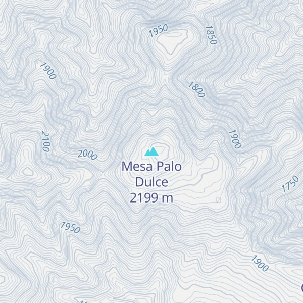 Map of Mesa Palo Dulce