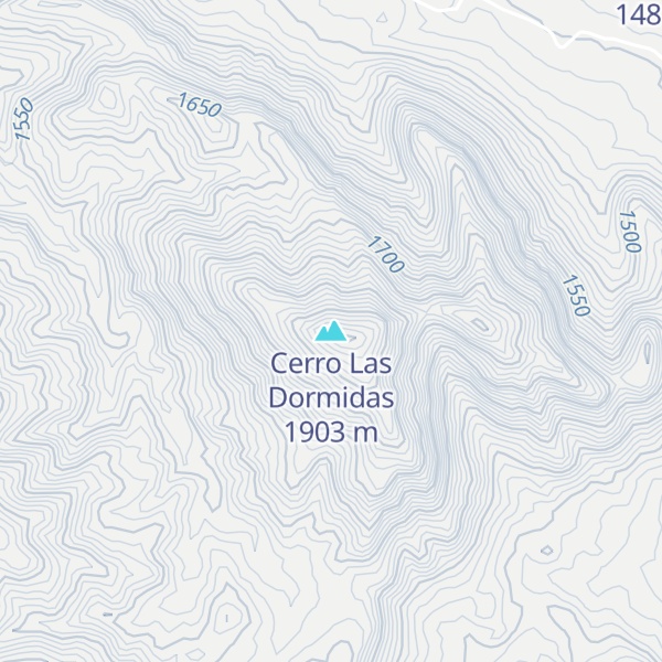 Map of Cerro Las Dormidas