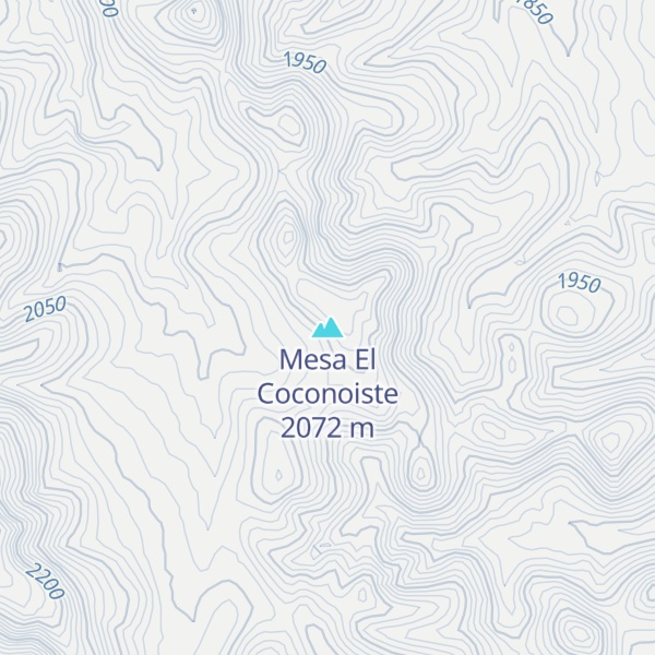 Map of Mesa El Coconoiste