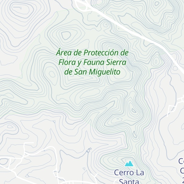 Map of Cerro La Campana