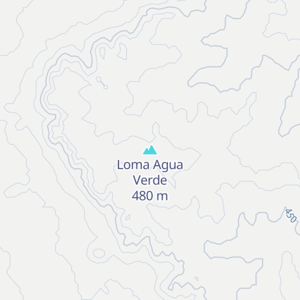 Map of Loma Agua Verde