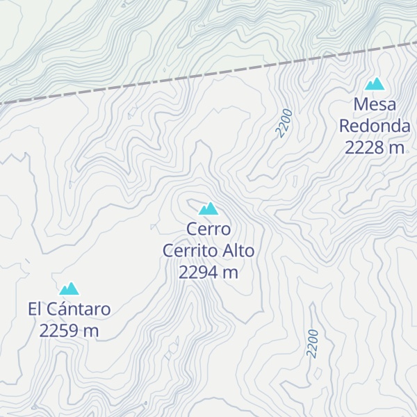 Map of Cerro Cerrito Alto