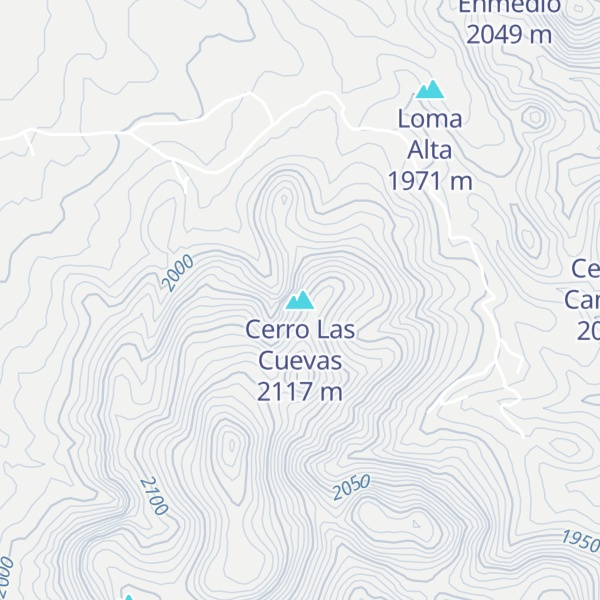 Map of Cerro Las Cuevas