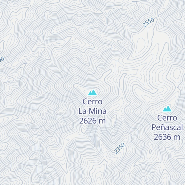 Map of Cerro La Mina