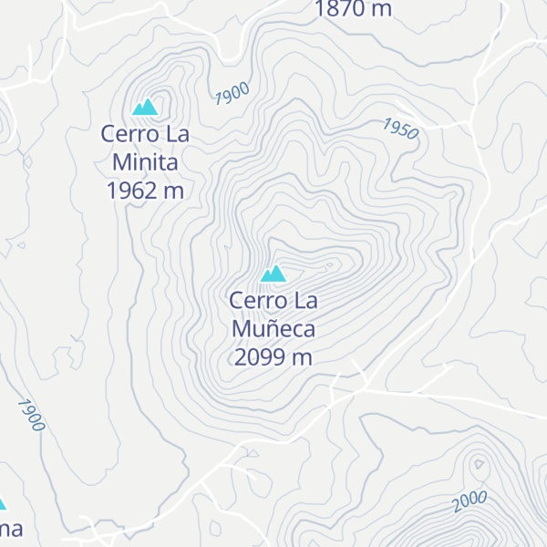 Map of Cerro La Muñeca