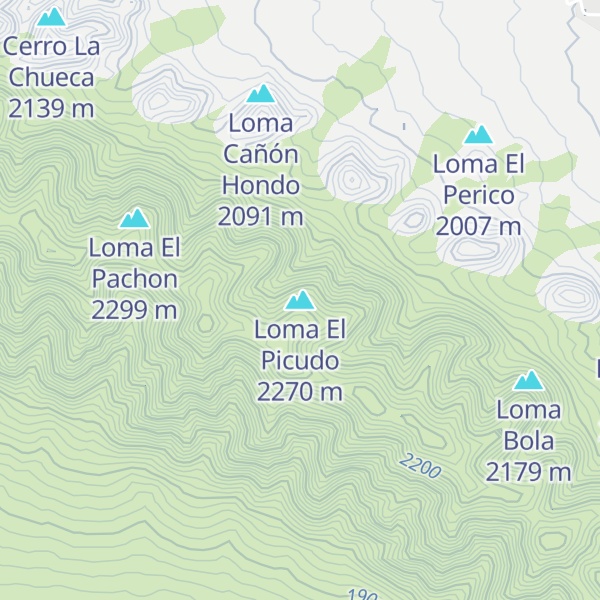 Map of Loma El Picudo