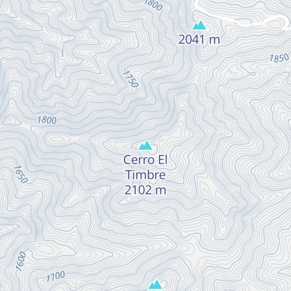 Map of Cerro El Timbre