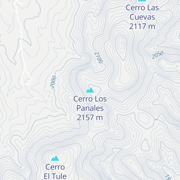 Map of Cerro Los Panales