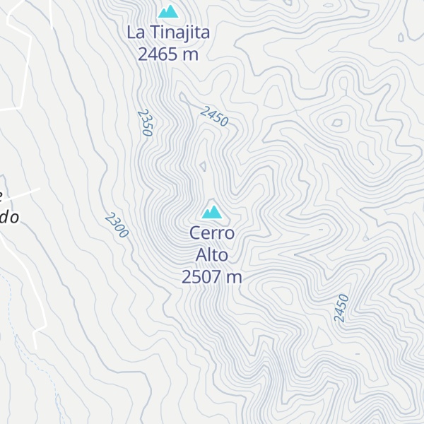 Map of Cerro Alto
