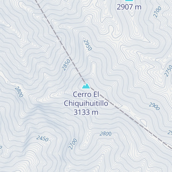 Map of Cerro El Chiquihuitillo