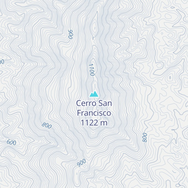 Map of Cerro San Francisco