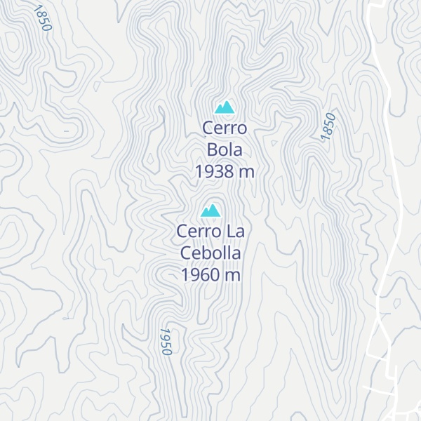 Map of Cerro La Cebolla
