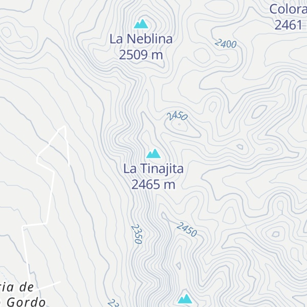Map of La Tinajita