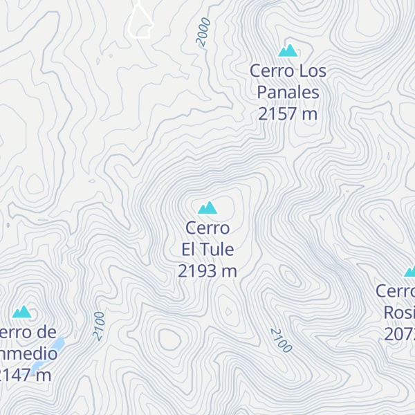 Map of Cerro El Tule