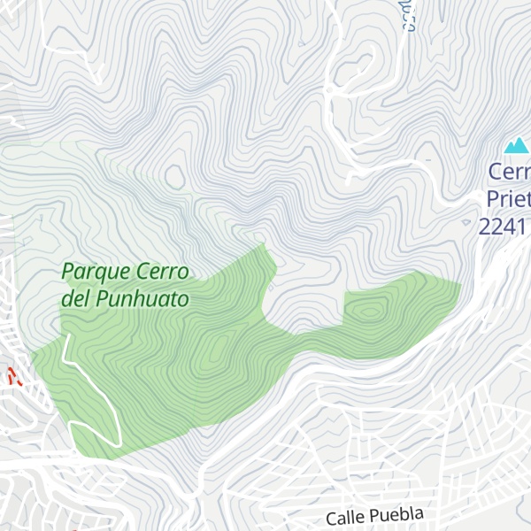 Map of Cerro Punguato