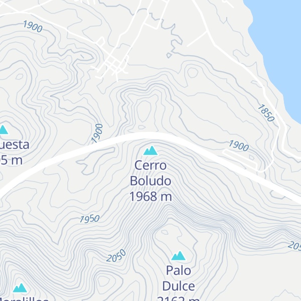 Map of Cerro Boludo