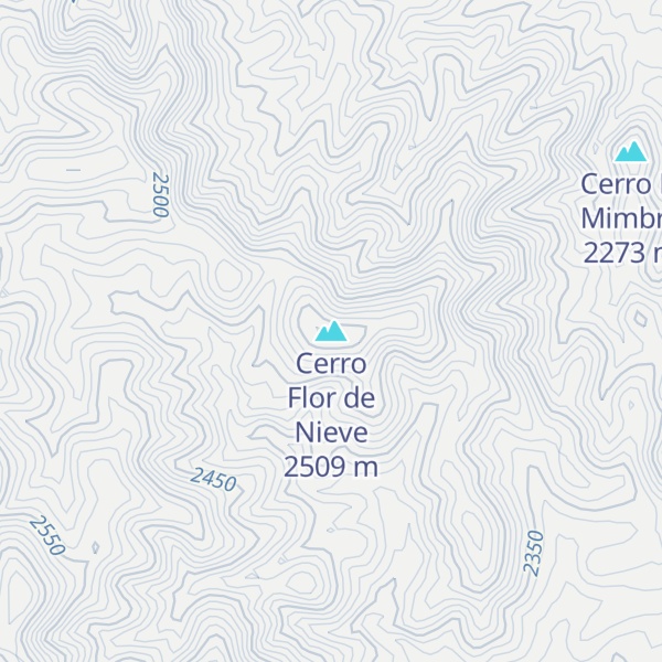 Map of Cerro Flor de Nieve