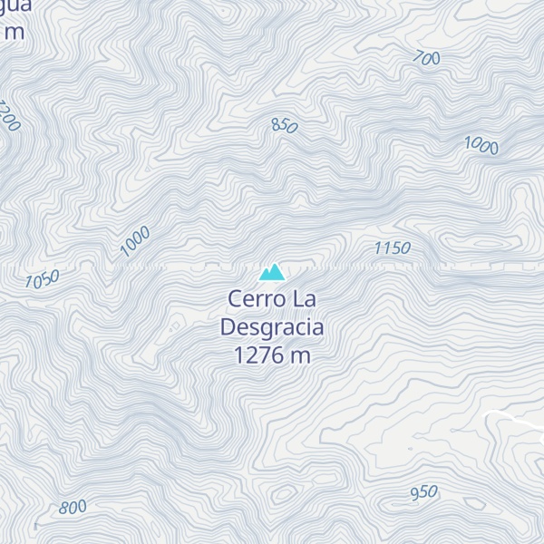 Map of Cerro La Desgracia