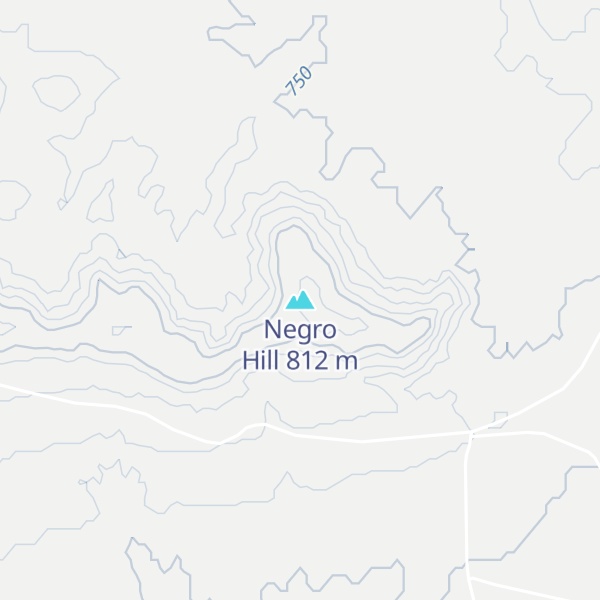 Map of Negro Hill