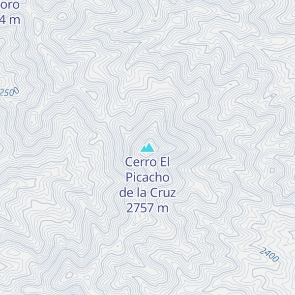 Map of Cerro El Picacho de la Cruz