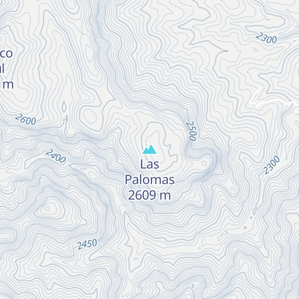 Map of Las Palomas