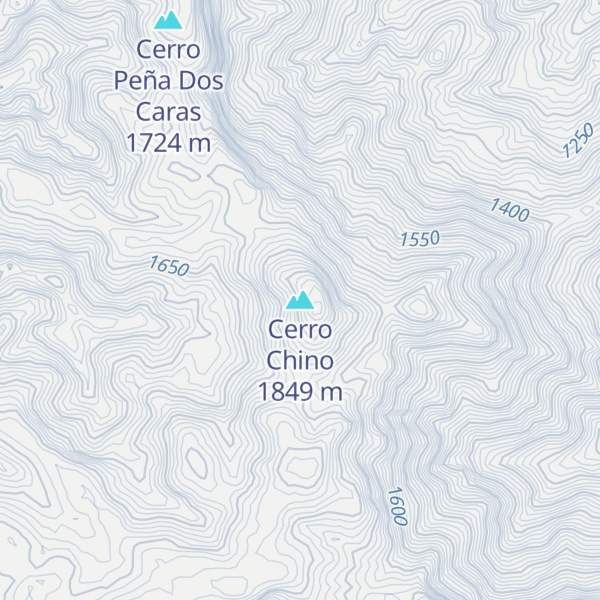 Map of Cerro Chino