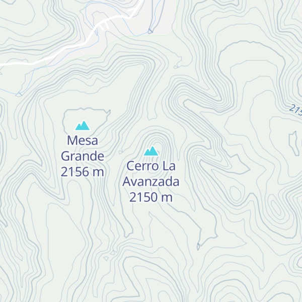 Map of Cerro La Avanzada