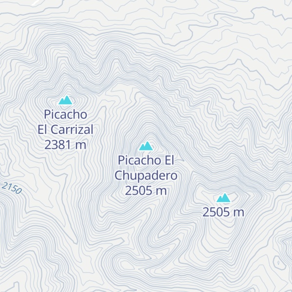Map of Picacho El Chupadero