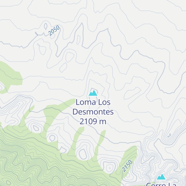 Map of Loma Los Desmontes