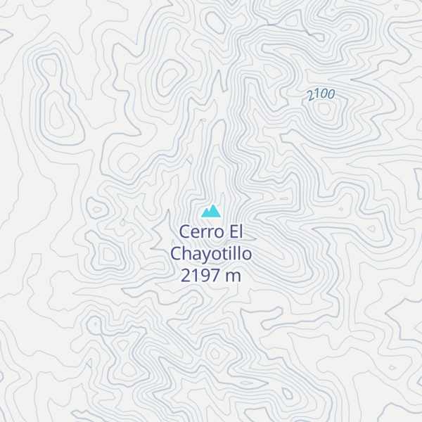Map of Cerro El Chayotillo