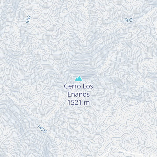 Map of Cerro Los Enanos