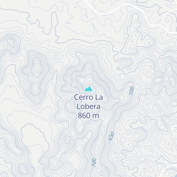 Map of Cerro La Lobera