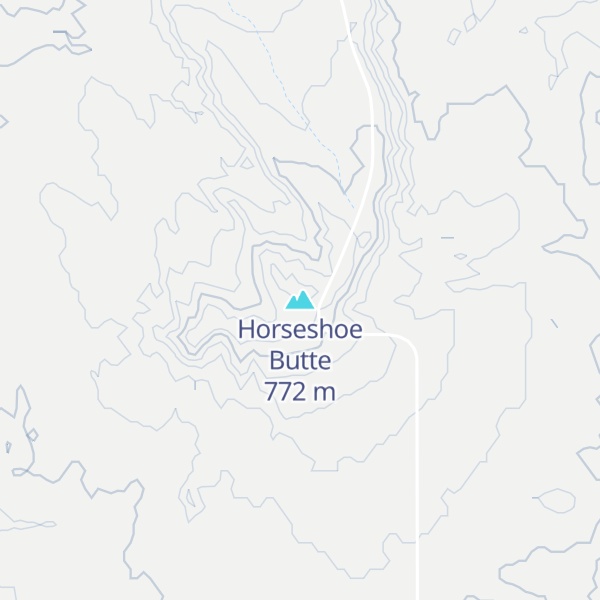 Map of Horseshoe Butte