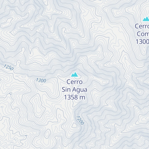 Map of Cerro Sin Agua
