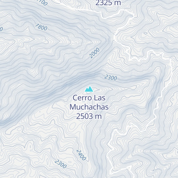 Map of Cerro Las Muchachas