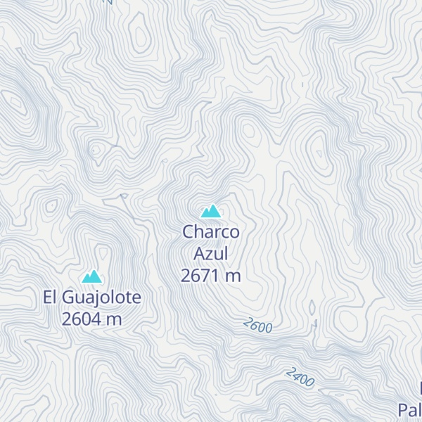 Map of Charco Azul