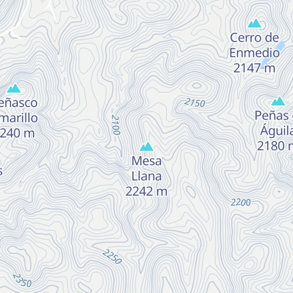 Map of Mesa Llana