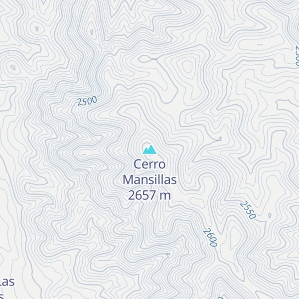 Map of Cerro Mansillas