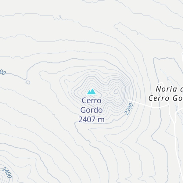 Map of Cerro Gordo