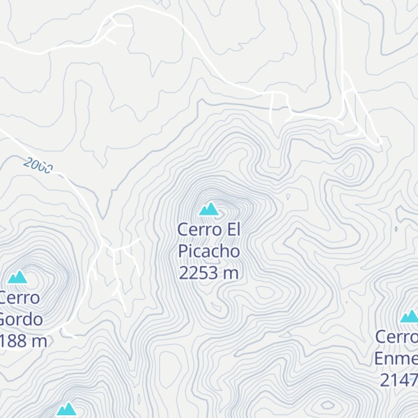 Map of Cerro El Picacho