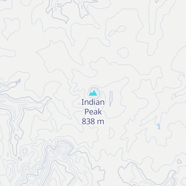 Map of Indian Peak