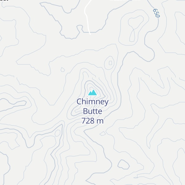Map of Chimney Butte