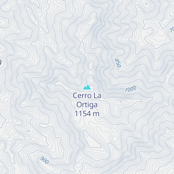 Map of Cerro La Ortiga