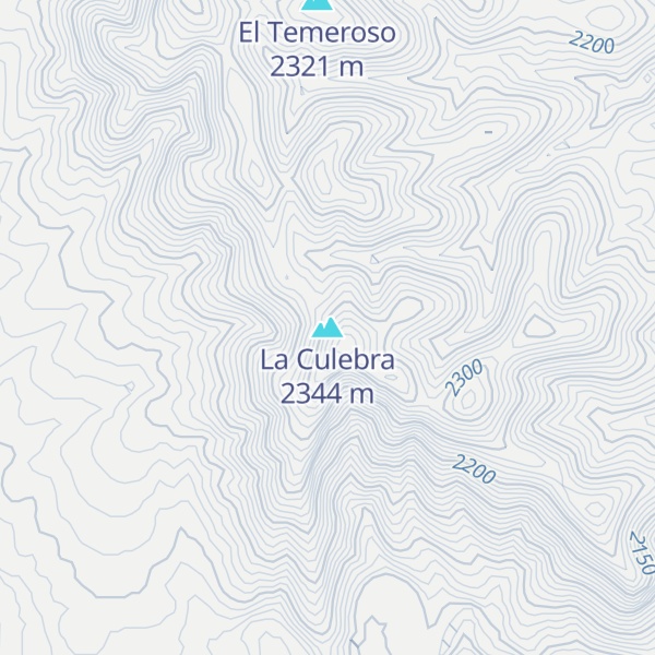 Map of La Culebra