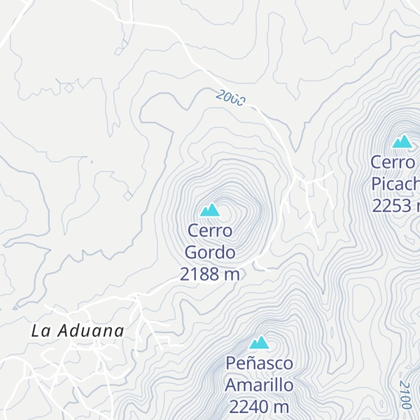 Map of Cerro Gordo