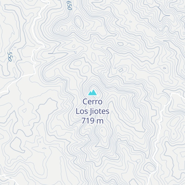 Map of Cerro Los Jiotes